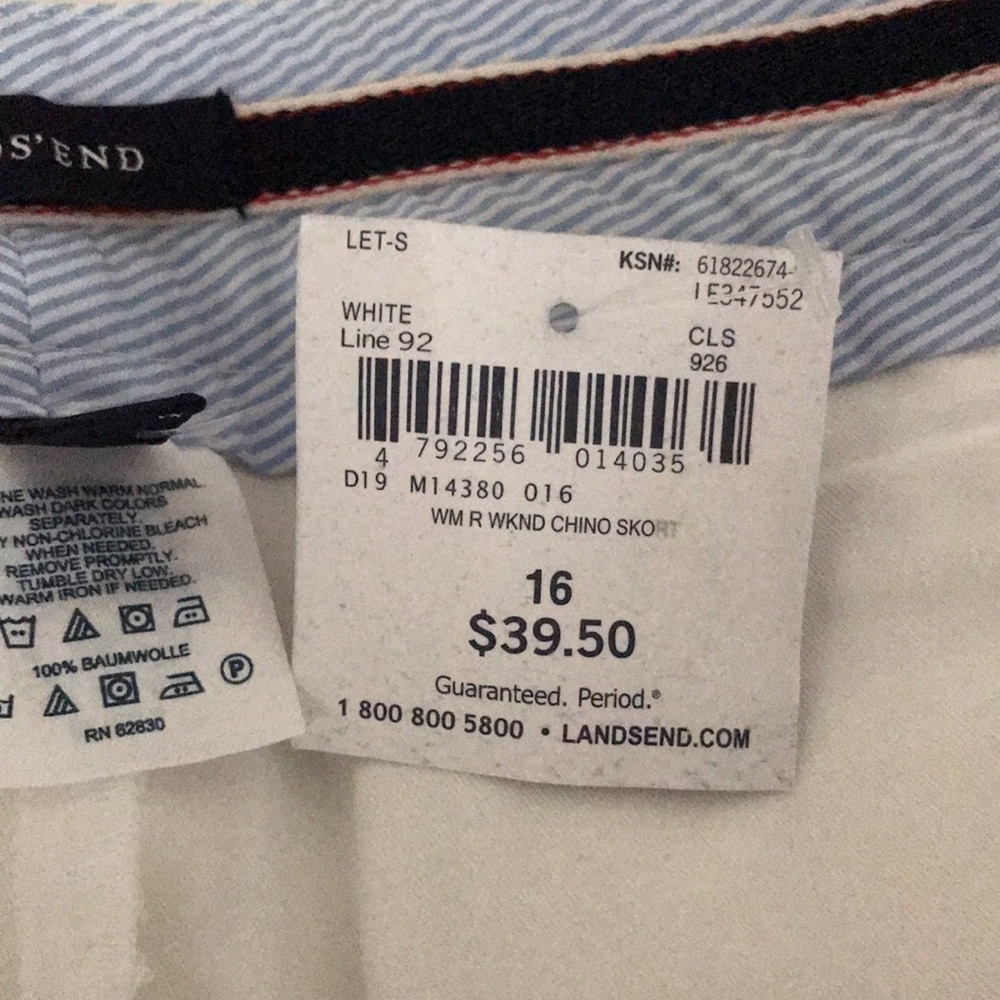NWT Lands’ End skort size 16 - Picture 6 of 6